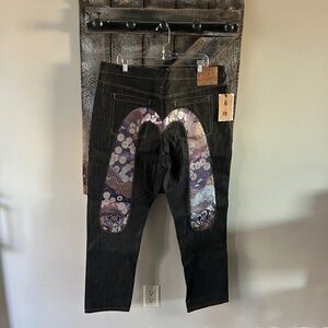 New w/Tags Men's Evisu Blue Jeans